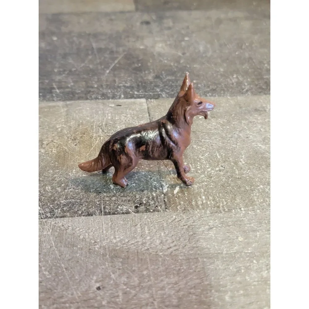 Brown German Shepherd dog as is‎ doll accessory toy figure